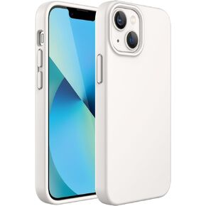 JETech Silicone Case for iPhone 13 6.1-Inch, Silky-Soft Touch Full-Body Protective Phone Case, Shockproof Cover with Microfiber Lining (Black)