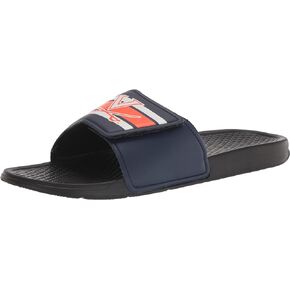FOCO Men's NCAA College Team Logo Sport Legacy Stripe Slide Sandals
