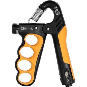 Grip Strength Trainer, Adjustable Resistance 11-220 Ibs Forearm Exerciser, the Five Fingers Grip Strength Trainer with Digital Counter,Hand Grips Strengthener.