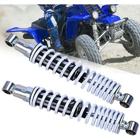 Adjustable Front Shock Absorber Compatible with Yamaha Banshee 350 YFZ350 1987-2006 Replace 3GG-23350-10-P0 3GG-23350-20-35 3GG-23350-20-6W White Spring ATV 368mm