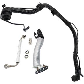 GXARTS TURBO PCV+OIL RETURN+OIL FEED HOSE Compatible with CHEVY CRUZE SONIC ENCORE 1.4L 2011 2012 2013 2014 2015 2016 2017 2018 2019 2020 2021 replace 55569839 55592600 25198546 25193343 55568267