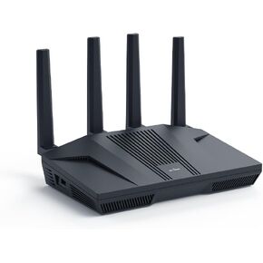 GL.iNet GL-MT6000(Flint 2) WiFi 6 Router with Wide Coverage, High-Speed Gaming Router, 2 x 2.5G Multi-Gig Ports+4 x 1G Ethernet Ports, Mass Device Connectivity, Rapid OpenVpn & WireGuard, 802.11ax