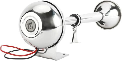 بوق قارب بحري عائم، بوق بوق 12 فولت، قرن كهربائي من الفولاذ المقاوم للصدأ للشاحنة والقارب in Kuwait