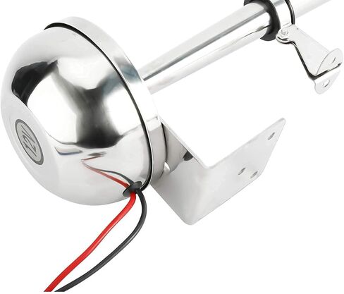 بوق قارب بحري عائم، بوق بوق 12 فولت، قرن كهربائي من الفولاذ المقاوم للصدأ للشاحنة والقارب in Kuwait