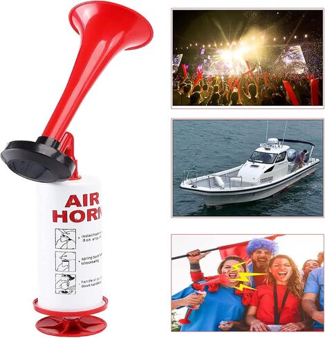 قرن هوائي محمول للسلامة، صانع ضوضاء عالية محمول، قرون هوائية للقوارب البحرية، منبه للدفاع عن النفس، مضخة هواء للتخييم، والأحداث الرياضية، وحفلات أعياد الميلاد in Kuwait