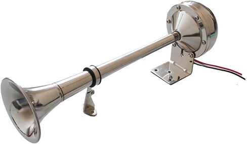 X-Haibei Marine Boat Trumpet Horn 12V Single Electric Stainless Steel Powerful Waterproof Loud Horn for Truck RV Trailer in Saudi Arabia