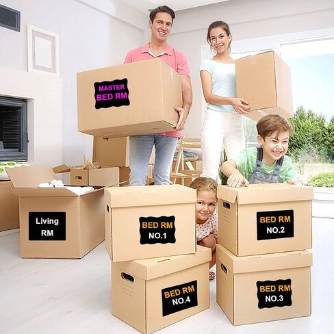 Extra Large Chalkboard Labels, Waterproof Adhesive Fancy Rectangles Chalkboard Stickers, Erasable & Reusable Black Board Sticker for Big Bins Boxes Jars Containers - 7'' X 5'', Pack of 18 in Kuwait