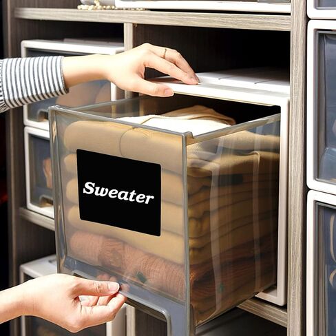 Extra Large Chalkboard Labels, Waterproof Adhesive Fancy Rectangles Chalkboard Stickers, Erasable & Reusable Black Board Sticker for Big Bins Boxes Jars Containers - 7'' X 5'', Pack of 18 in Kuwait