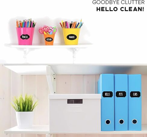 244 Premium Chalkboard Labels Bulk Includes 2 Chalk Marker，Reusable, Removable,Parties Decoration, Craft Rooms, Weddings, Storage, Marker for Mason Jars, Organize Your Home & Kitchen，Blackboard Stick in Saudi Arabia