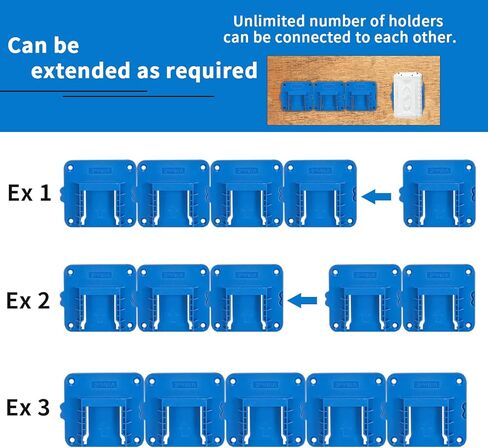5 عبوات من حامل البطاريات لبطارية ليثيوم أيون Snow Joe & Sun Joe 24 فولت، حامل قاعدة تثبيت (مع 10 براغي) in Kuwait