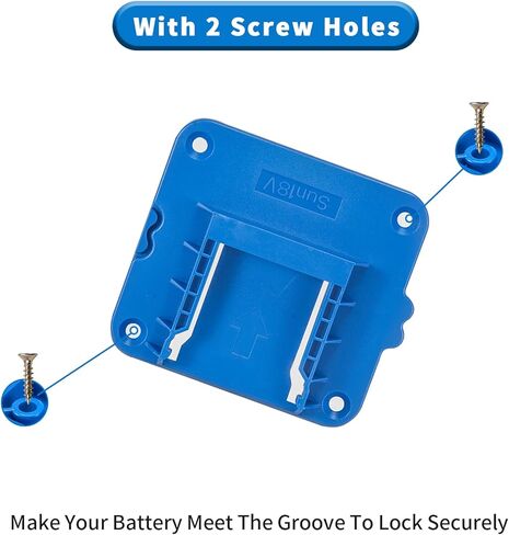 5 عبوات من حامل البطاريات لبطارية ليثيوم أيون Snow Joe & Sun Joe 24 فولت، حامل قاعدة تثبيت (مع 10 براغي) in Kuwait