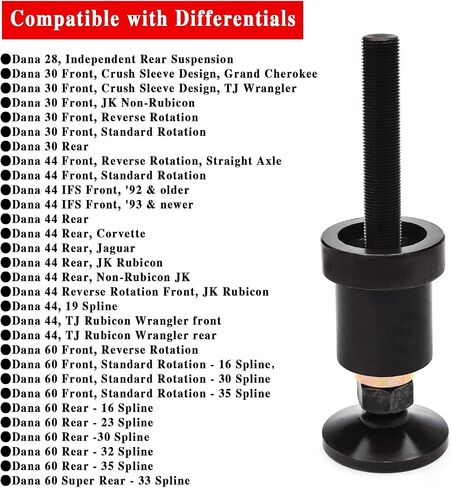 Inner Axle Side Seal Installation Tool for Dana 30/44/60 Front Differentials in Saudi Arabia