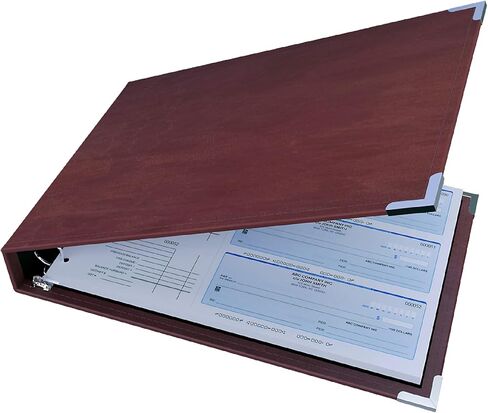 Davis Group Premium 3-Up Business Checkbook Binder, Big and Small Business Essentials for Checks, Navy Blue in Saudi Arabia