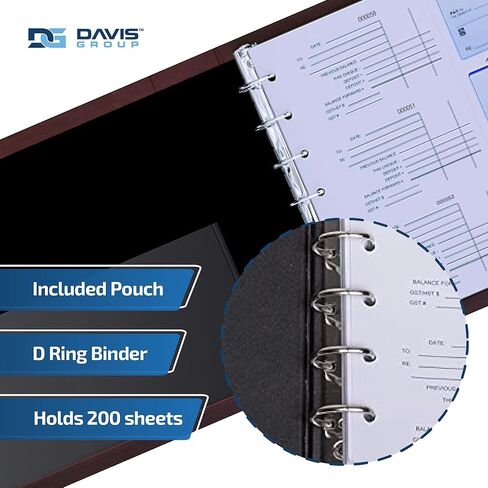 Davis Group Premium 3-Up Business Checkbook Binder, Big and Small Business Essentials for Checks, Navy Blue in Saudi Arabia