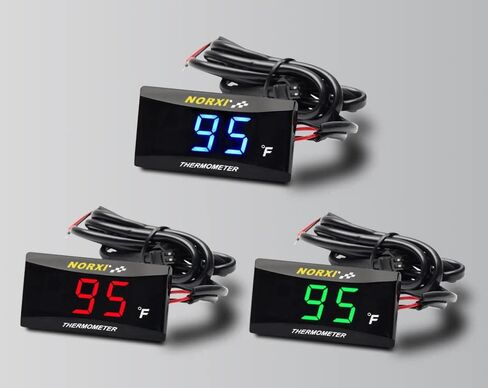 Motorcycle Meter Stand Mirror Hole (M10 Bolt) Digital Meter Mounting Bracket Cylinder Head Temperature Gauge Bracket (Black, Right Holder) in Saudi Arabia