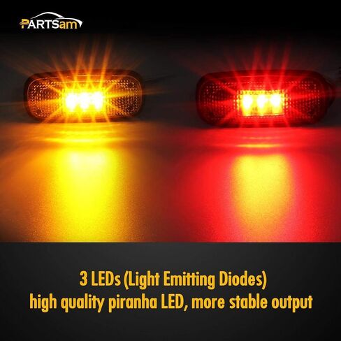 Partsam Smoke Set 5PCs Cab Top Roof Running Marker Light Amber w Wiring Pack + 4Pcs LED Side Fender Marker Lights Replacement for Dodge Ram 2003-2009 and Ram 2011-2017 Pickup Trucks Dually Bed in Saudi Arabia