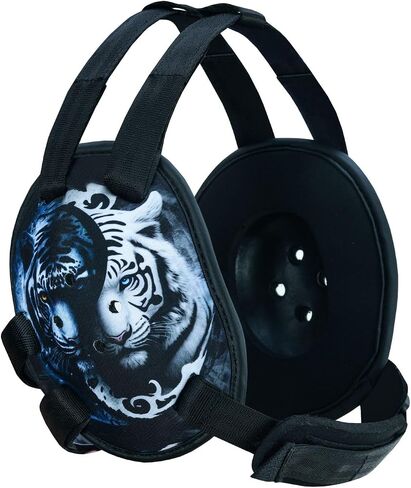 ROAR-INT BJJ Ear Guard New Easy to Adjust Design Wrestling Protective Headgear Wrestling Ear Guard MMA Jiu Jitsu (Black) in Saudi Arabia