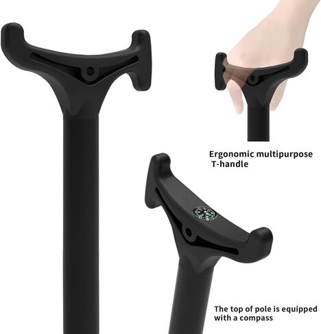 EDSRDPLT Aventik 7.75 بوصة مرساة وعمود دفع، عمود مرساة للمياه الضحلة مع مقبض على شكل حرف T وبوصلة، دبوس مرساة من الألياف الزجاجية متعدد الوظائف على الشاطئ in Kuwait