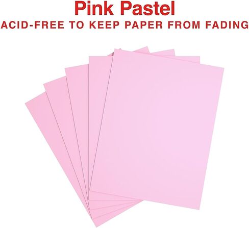 Staples 490935 ورق نسخ ملون باستيل 8 1/2 بوصة × 11 بوصة وردي 500/ريم (14779) in Kuwait