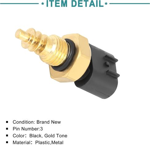 ACROPIX Car Coolant Temperature Sensor Fit for Honda Accord - Pack of 1 Gold Tone in Saudi Arabia