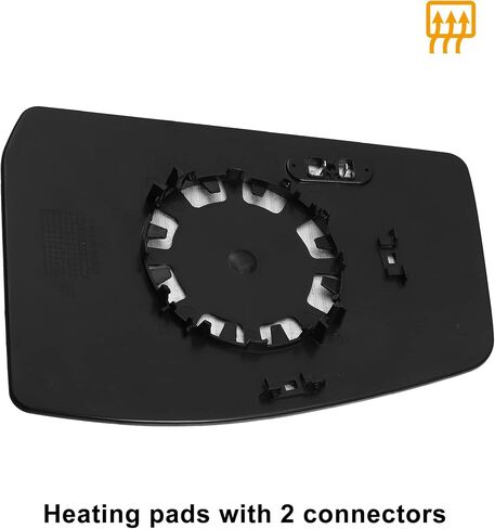 X AUTOHAUX Car Rearview Left Heated Mirror Glass Replacement W/Backing Plate for Ford Transit Custom 2013-2019 in Saudi Arabia