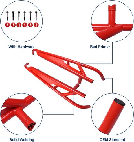 ELITEWILL X3 Rock Sliders Red Side Nerf Bars OEM Style 2-Doors Tree Kickers متوافق مع Can Am Maverick X3 / Turbo/R 2017-2022 يستبدل OEM #715003438 وOEM #715002963 in Saudi Arabia