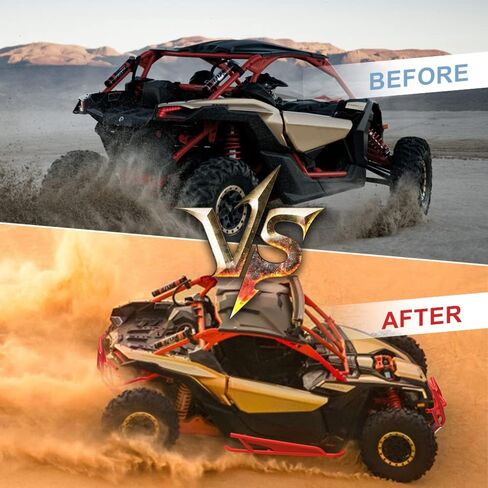 ELITEWILL X3 Rock Sliders Red Side Nerf Bars OEM Style 2-Doors Tree Kickers متوافق مع Can Am Maverick X3 / Turbo/R 2017-2022 يستبدل OEM #715003438 وOEM #715002963 in Saudi Arabia