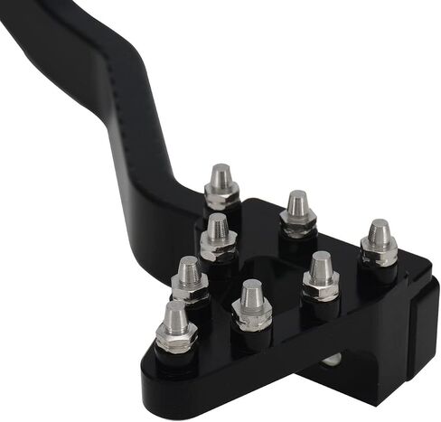 JFG RACING Dirt Bike Rear Foot Brake Pedal Pit Bike CNC Aluminum Dirt Bike Foot Brake Lever for Dirt Bike 50cc 110cc 125cc - CRF DRZ KLX CR YZ TTR - Pit/Dirt Bikes with Hydraulic Brakes-Black in Saudi Arabia