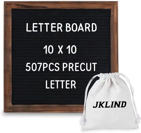 Felt Letter Board with Stand,10x10in Letter Board Sign,Letterboard Set Include 507PCS Precut White Letters,Wall &Tabletop Display in Saudi Arabia