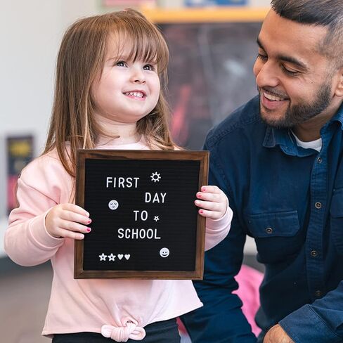 Felt Letter Board with Stand,10x10in Letter Board Sign,Letterboard Set Include 507PCS Precut White Letters,Wall &Tabletop Display in Saudi Arabia