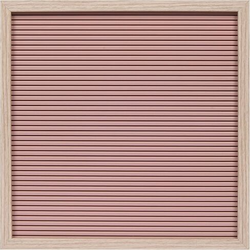 Framed Blush Letter Board, Pack of 191 Letters and Symbols, 12" W x 12" H Frame – Secure Grooves Hold 1" Letters in Place, Natural Finish Wood Frame in Saudi Arabia