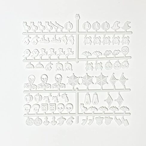 Nomnu Halloween Letter Board Characters White Spooky Emojis for Letterboard Gothic Icons, +80pcs Felt Message Board Accessories Pumpkin, Coffin, Skeleton, Skull, Spider, Spiderweb, Bat, Witch in Saudi Arabia