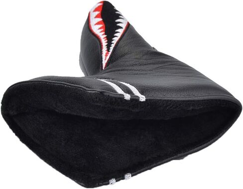 GOOACTION Shark Golf Club DriveFairwayHybridBlade PutterMallet Putter Head Cover with Creative Cartoon Animal Pattern Synthetic Leather Golf Clubs Headcovers (Mallet Putter) in Saudi Arabia