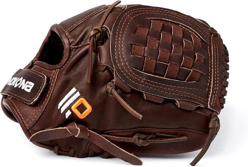 قفاز Nokona X2 Buckaroo Fastpitch مفتوح من الخلف ومغلق من شبكة الشوكولاتة والدانتيل الأيمن in Kuwait