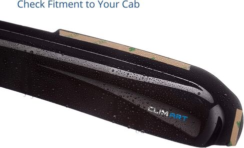 CLIM ART داخل القناة، واقيات مطر متينة بشكل لا يصدق لسيارة GMC Sierra 1500 2019-2024 Crew Cab، عاكسات النوافذ الأصلية، عاكس التهوية، أقنعة نافذة التهوية، ملحقات الشاحنة، 4pcs-619003LPv in Kuwait