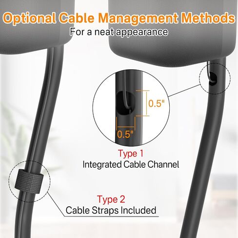 Universal Speaker Stand Height Adjustable Extend 33" to 42" - Speaker Stands Pair for Samsung, Vizio, Sony, Logitech and More Surround Sound Rear Speaker Stands with Speaker Wall Mount Holds to 12 Lbs in Saudi Arabia