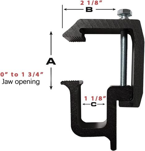 Truck Ladder Rack 800lbs Capacity with 8 Non-Drilling C-Clamps Heavy Duty Extendable Universal Pickup Ladder Rack Two-bar Set Matte Black One Pair in Saudi Arabia