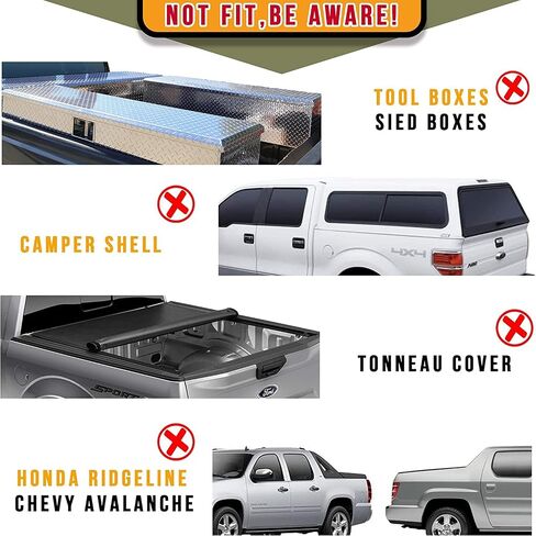 Truck Ladder Rack 800lbs Capacity with 8 Non-Drilling C-Clamps Heavy Duty Extendable Universal Pickup Ladder Rack Two-bar Set Matte Black One Pair in Saudi Arabia