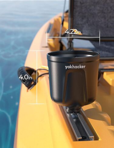 YAKHARCKER Multi-Functional Kayak Cup Holder, Bottle Holder, Phone Holder,Drink Holder, Fishing Tool, Large Capacity, Kayak Track Mount Install, Kayak Track Accessories in Saudi Arabia