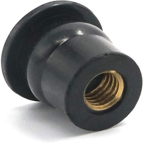 50Pack Rubber Well Nuts with M6 Brass Insert 6mm Metric Wellnuts Motorcycle Windscreen Universal Motorcycle Cowls Fastener Screws in Saudi Arabia