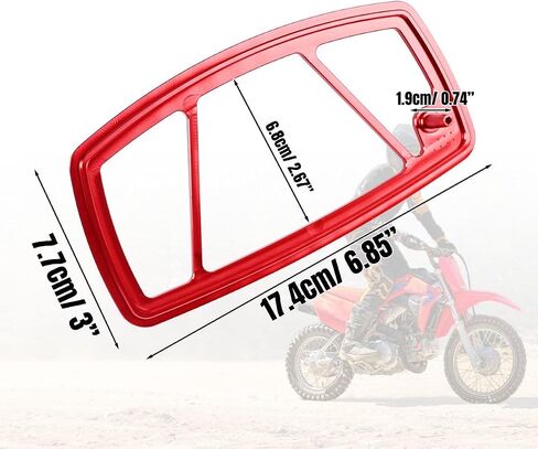 Red Screen Eliminator Kit,Motorcycle Billet Aluminum Intake Cylinder Head Gasket Backfire Screen Removal Kit Replace for Honda CRF110/CRF110F 2019-2023 in Saudi Arabia