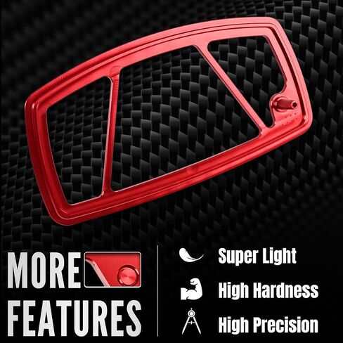 Red Screen Eliminator Kit,Motorcycle Billet Aluminum Intake Cylinder Head Gasket Backfire Screen Removal Kit Replace for Honda CRF110/CRF110F 2019-2023 in Saudi Arabia