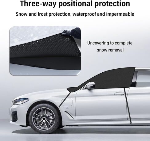 IHOTDER Car Windshield Cover for Ice and Snow,Oxford Cloth Windshield Snow Cover with 6 Magnetic Fixings,All-Seasons Universal Automotive Exterior Accessories Windshield Frost Cover in Saudi Arabia