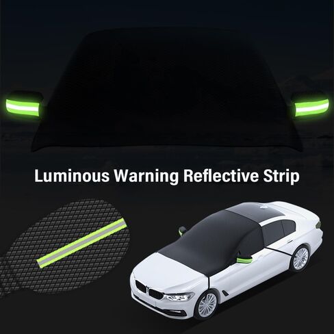 IHOTDER Car Windshield Cover for Ice and Snow,Oxford Cloth Windshield Snow Cover with 6 Magnetic Fixings,All-Seasons Universal Automotive Exterior Accessories Windshield Frost Cover in Saudi Arabia
