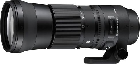 Sigma 150-600mm f/5-6.3 DG OS HSM Contemporary Lens for Canon EF Bundle Includes Manufacturer Accessories + 72 inch Monopod with Quick Release + UV Filter + Lens Pen + Microfiber Cleaning Cloth in Saudi Arabia