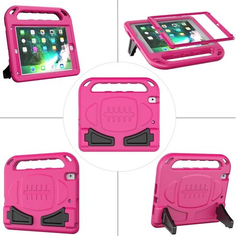 حافظة BMOUO للأطفال لجهاز iPad الجيل الخامس/السادس، حافظة iPad 9.7 2018/2017 مع واقي شاشة، حافظة iPad Air 2 مقاومة للصدمات مع حامل مقبض، أزرق in Kuwait