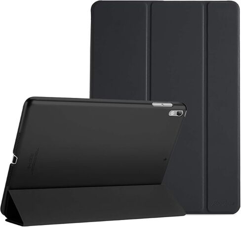 حافظة ProCase الذكية لجهاز iPad Air الجيل الثالث 2019 / iPad Pro 2017 مقاس 10.5 بوصة، غطاء بحامل نحيف مع ظهر متجمد شفاف لجهاز iPad Air 3 - أسود in Saudi Arabia