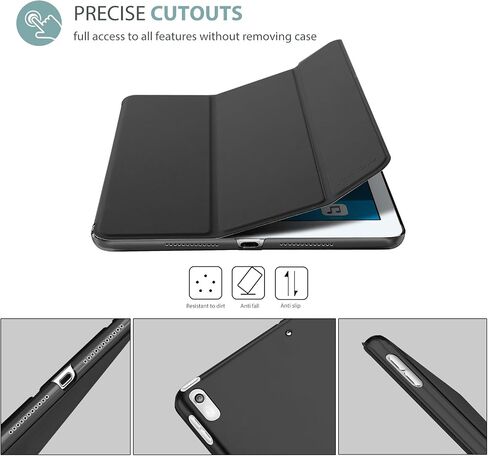 حافظة ProCase الذكية لجهاز iPad Air الجيل الثالث 2019 / iPad Pro 2017 مقاس 10.5 بوصة، غطاء بحامل نحيف مع ظهر متجمد شفاف لجهاز iPad Air 3 - أسود in Saudi Arabia