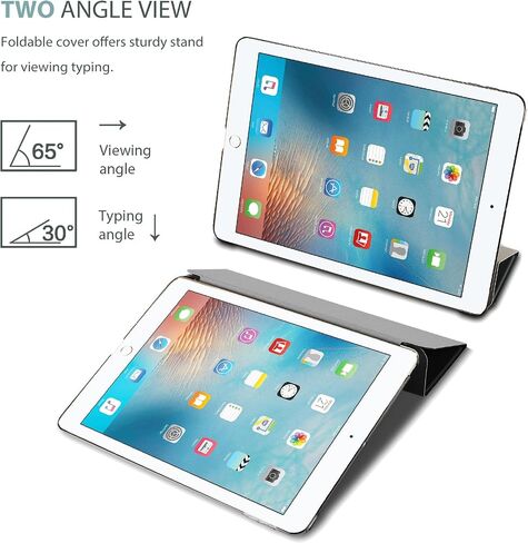 حافظة ProCase الذكية لجهاز iPad Air الجيل الثالث 2019 / iPad Pro 2017 مقاس 10.5 بوصة، غطاء بحامل نحيف مع ظهر متجمد شفاف لجهاز iPad Air 3 - أسود in Saudi Arabia