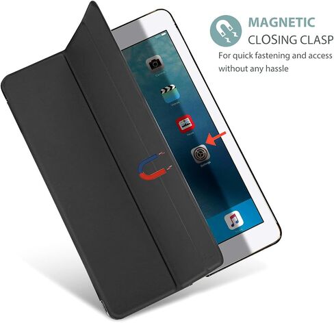 حافظة ProCase الذكية لجهاز iPad Air الجيل الثالث 2019 / iPad Pro 2017 مقاس 10.5 بوصة، غطاء بحامل نحيف مع ظهر متجمد شفاف لجهاز iPad Air 3 - أسود in Saudi Arabia